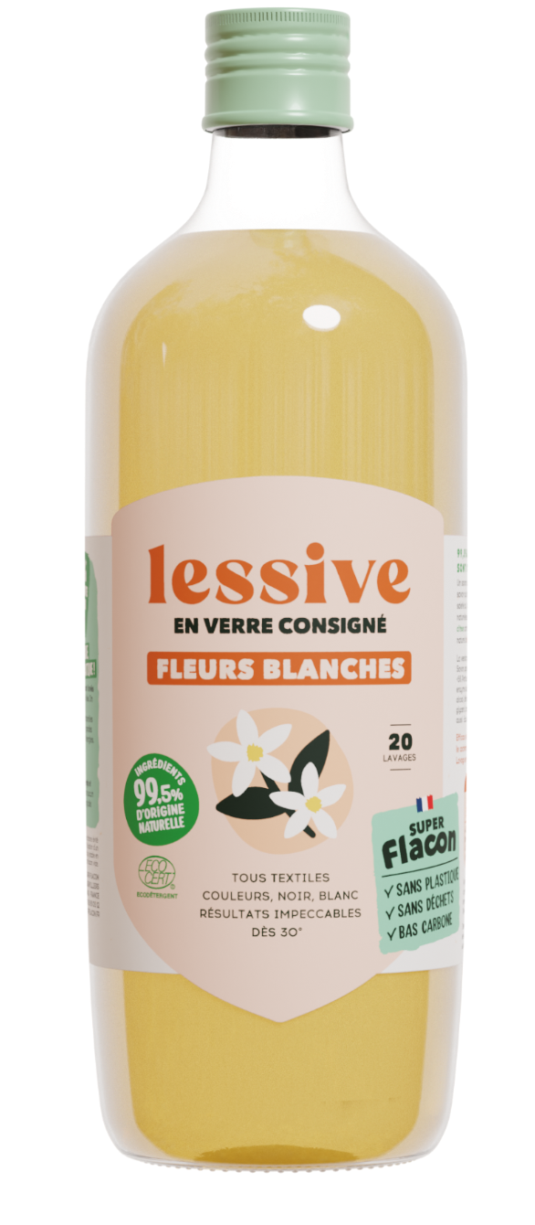 Super Flacon - La lessive de Paris fleurs blanches